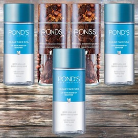 Ponds skin-friendly hydration clear face spa lip & eye makeup remover 5 packs 120ml / 폰즈 피부 친화적 수분 공급 클리어 훼이스 스파립앤아이 메이크업 리무버 5개 120ml
