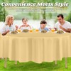 ZIMPLEWARE Ivory Standard Disposable Plastic Party Tablecloth [Case of 72]