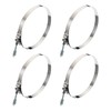 PATIKIL T-Bolt Hose Clamps with Spring, 4 Pack 304 Stainless