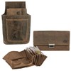 Greenburry Waiter's Wallet Set Leather Brown Antique Waiter's Set Wallet