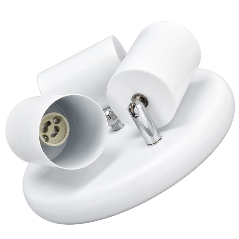 GU10 Ceiling Spotlight Holder 3 Head Rotating Lamp Base Fixture