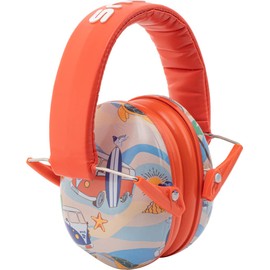 Snug Kids Earmuffs/Best Hearing Protectors – Adjustable Headband Ear Defenders for Children and Adults (Beach)