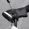 QWORK Motorcycle Handlebar Gloves Winter Thermal Windproof Waterproof with Reflective
