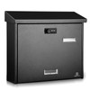 KINGCEPHAS Wall-Mounted Mailbox with Combination Lock, Large Capacity, Wall Mount