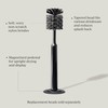 Curio Home Goods Ionic Bottle Brush, Magnetized to Stand Upright,