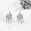 Dream Catcher Earrings 925 Sterling Silver Turquoise Lotus Dreamcatcher Earring