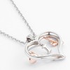 Elio Passero Heart Rose Initial Necklace,S925 Sterling Silver Letter Pendant
