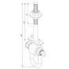 Swing Hook D M12 225 mm Maximum Load 120 kg