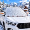 Magnetic Windshield Snow Cover for Cars & SUVs – Reflective
