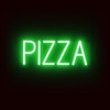 SpellBrite PIZZA Sign | Pizza-Related Sign with Neon Look, Green