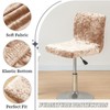 ZRCYXDW Bar Stool Covers, Crushed Velvet Swivel Bar Stool Chair