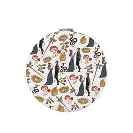 Zuo Bao The Cruel Prince Makeup Mirror Bookish Gift Jude and Cardan Mirror Fantasy Book Lover Gifts (J&C)