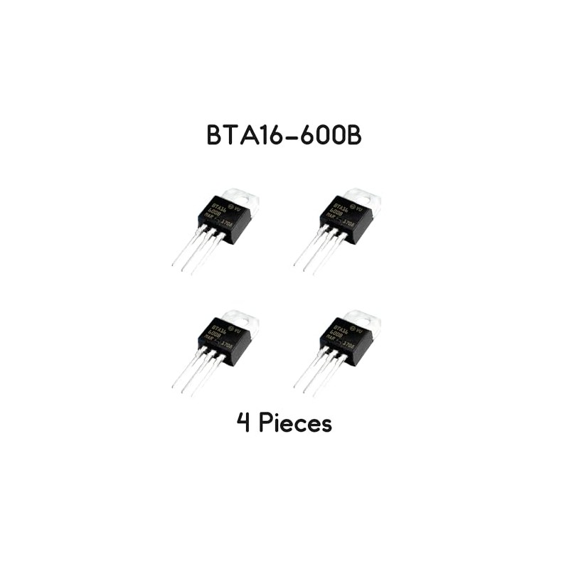 TRIAC BTA16 BTA16-600B 600V 16A Pack of 4