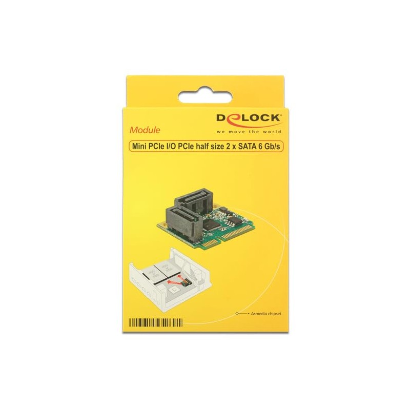 DeLOCK Mini PCI Express I/O PCIe half size 2 x