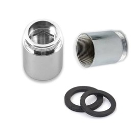 2pcs Brass Faucet Adapter, 22mm NPT Male Thread to Male Thread, Tap Aerator Connector for Sink Faucet Aerator Aerator Water Filter Adapter (22mm Female Thread to 22mm Male Thread)