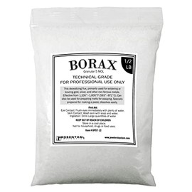 Borax Flux Granular 5 MOL Melting Gold Silver Jewelry Casting Glazing Crucibles and Soldering (1/2 LB)