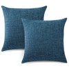 Artscope Set of 2 Cushion Covers, Plain Throw Cushion Cover,