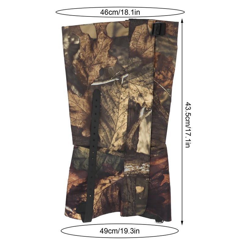 2Pcs/Set Outdoor Waterproof Snow Gaiters Camouflage High Legging Cover Boot