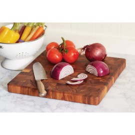 Ironwood Gourmet 28218 Square Charleston End Grain Chef's Board , Acacia Wood...
