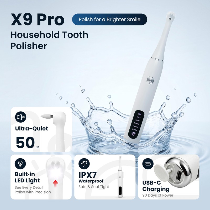 Tooth Polisher for Teeth，Teeth Polishing Kit for Daily Cleaning