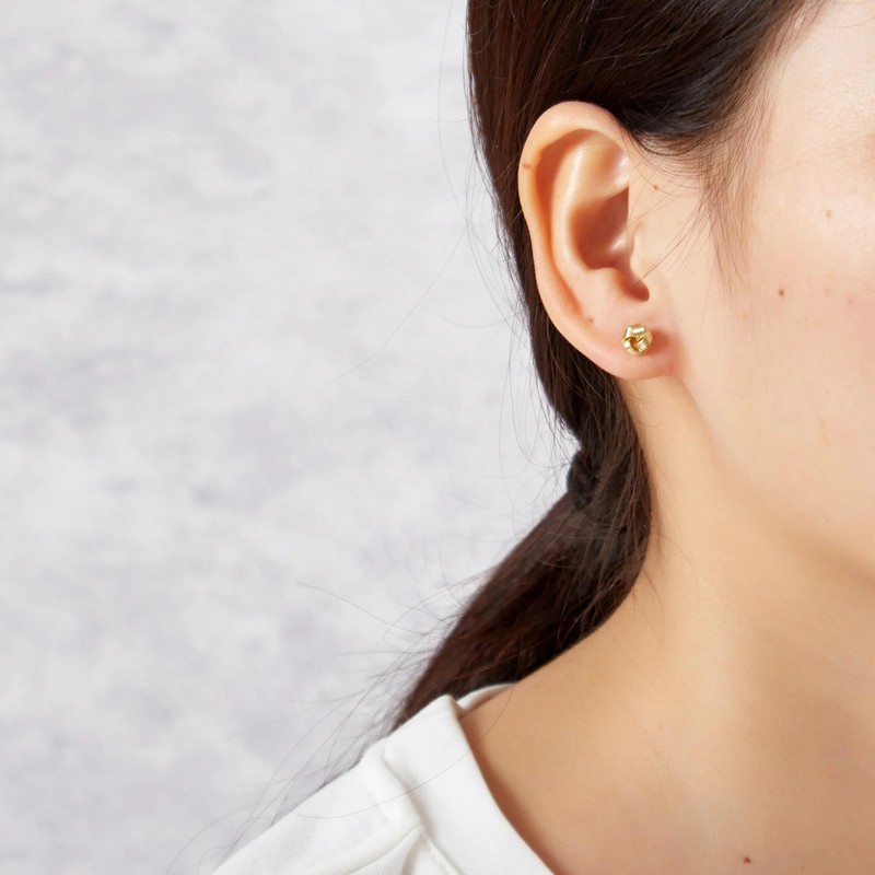 Philip Jones Gold Plated Love Knot Earrings