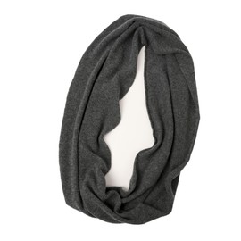 Prettystern XL 100% Cashmere Wool Unisex Loop Scarf Cashmere Round Scarf Knitted Scarf Winter Round Neckerchief Women Men Tube Scarf, darkgray