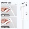Arofa Matte White Bidet Sprayer for Toilet, Handheld Jet Sprayer
