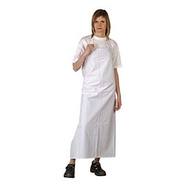 PVC Rubber Apron White 90 x 120 cm Work Apron Butcher Apron Construction Apron