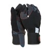 Oregon 295395 Schutzhandschuhe für Kettensägenarbeiten, vierfacher Stretchstoff, Größe L, Schwarz,