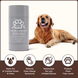 Tinioey Cat Dog Paw Pad Balm Stick (2.4 oz) | Natural Lick Safe Dog Paw Blam Protector, Soother & Moisturizer for Cracked Dry & Damaged Paws, Nose & Elbows | Snout Soother for Dogs