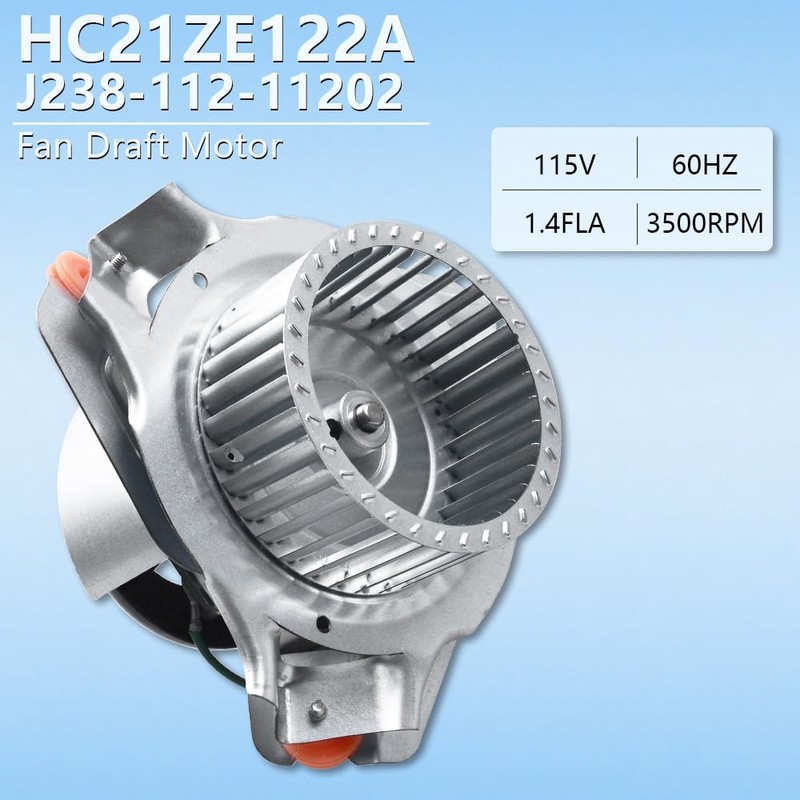 BAY Direct J238-112-11202 HC21ZE122A Draft Inducer Blower Motor Assembly Replacement
