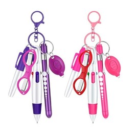 Nurse Essentials Multi-pen Keyring Scissors Practical Training Supplies Set Gift 3-color Ballpoint Pen Name Pen Light Pupil Pen / 간호사 필수템 멀티펜 키링 가위 실습 준비물 세트 용품 선물 3색 볼펜 네임 펜 라이트 동공펜