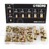 TECPO Rivet Nuts Box Assortment Galvanised M3-M12 Rivet Nut Blind