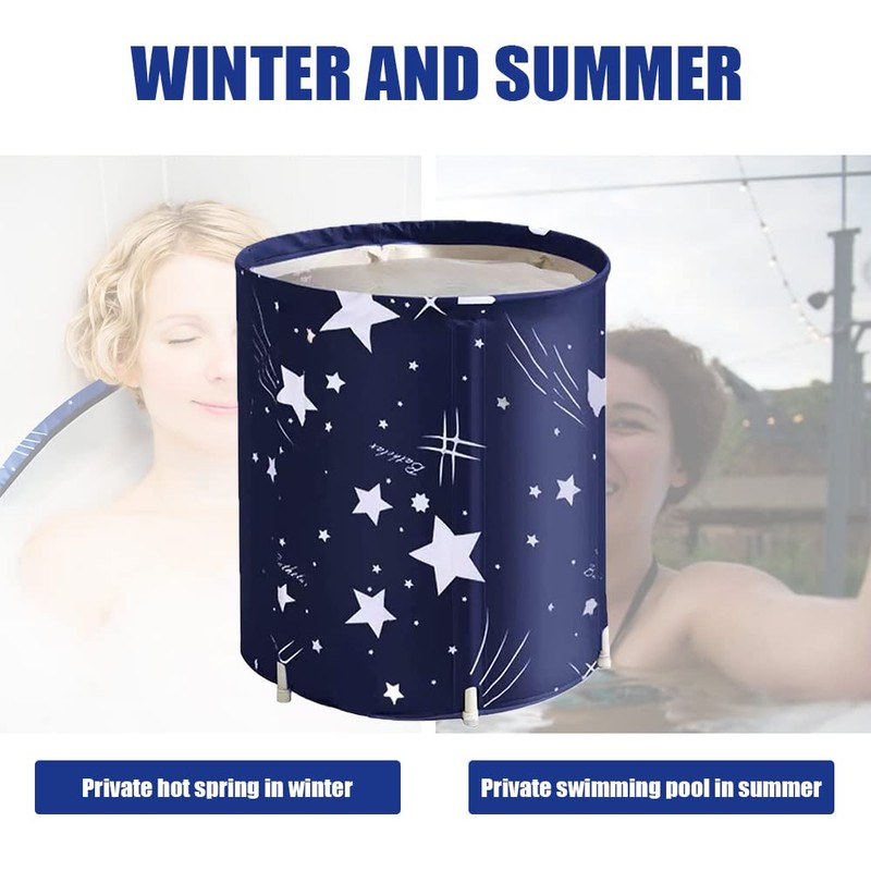 ptlsy Portable Bathtub, Japanese Soaking Bath Tub for Shower Stall,