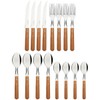 Tramontina 22399/003 TRAMONTINA Wooden Tableware Set of 16 Natural Wood