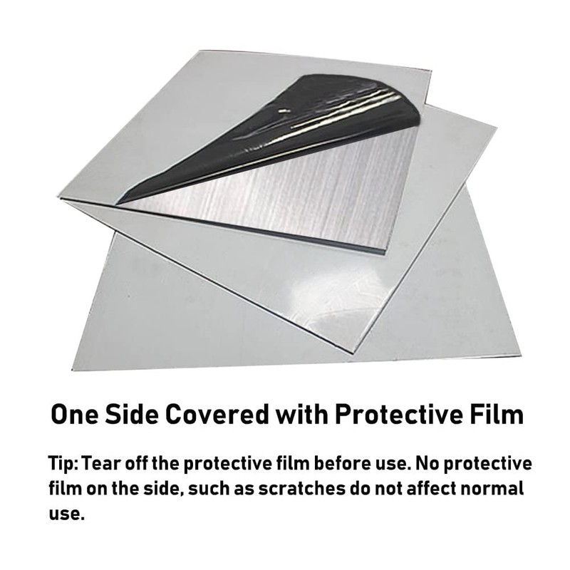 304 Stainless Steel Sheet, 28 Gauge 0.02" Thickness x 4"