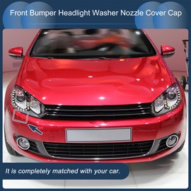 INFINAUTO Front Right Bumper Headlight Washer Nozzle Cover Cap No.5GG955110 Stoßstangenverkleidungsdüsenabdeckung für VW Golf M K7 VII 2013-2016 Blau Kunststoff 1 Stück