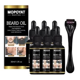 Kit Cuidado De Barba Para Hombres, Herramientas Aseo Bigote