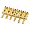 6 Pcs Electric Guitar Bridge Saddle Standard Zinc Alloy Guitar