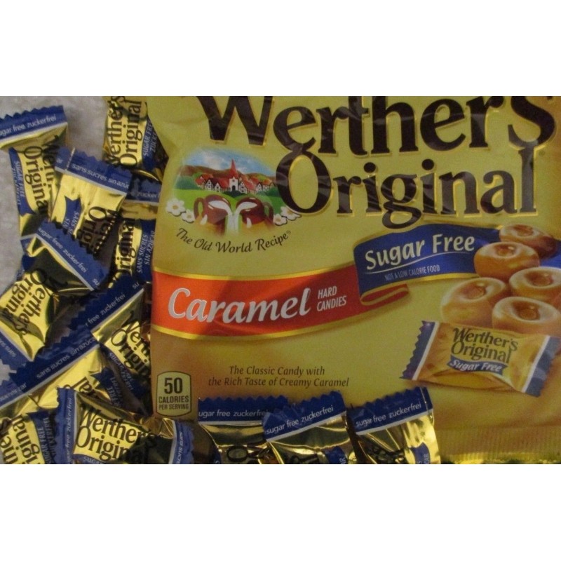 Werthers STORCK Werther's Original "CARAMEL" Hard Candies- {SUGAR FREE} 1/2