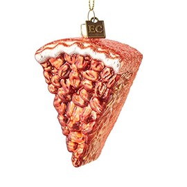 3.25" Pecan Pie Nut Faux Fruit Eric Cortina Glass Christmas Ornament