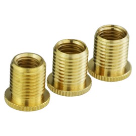 Temzzer Threaded Gear Knob Adapters Aluminium Alloy Gear Knob Replacement Accessories for Most Manual Transmission Vehicles (Gold2)