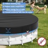 COSYUMI 12ft Round Pool Cover, Upgraded Tear Resistance & Seamless