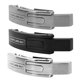 Hustlers Only Premium Lever Replacement Belt Buckle for Powerlifting Belts Heavy Duty Metal Lever Buckle Compatible with Standard Belts Elevate Your Powerlifting Experience (Glacier Silver)
