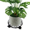 Lily's Home Raised Rolling Planter Pot Dolly / Caddy Stand