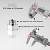 Water Line Adapter, 4 PCS Pipe Fittings in 1/2" Female