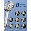 Heemli 12-inch Rain Showerhead - Dual Showerheads, High Pressure Showerhead