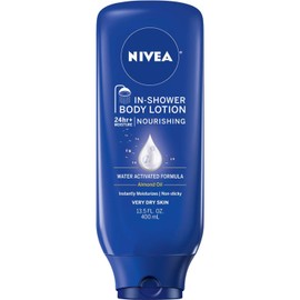 Nivea Lotion In-Shower Nourish For Very Dry Skin 13.5 Ounce (400ml) (3 Pack)