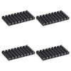 sourcing map 4pcs Heat Sink Cross Shaped Notches for MOS