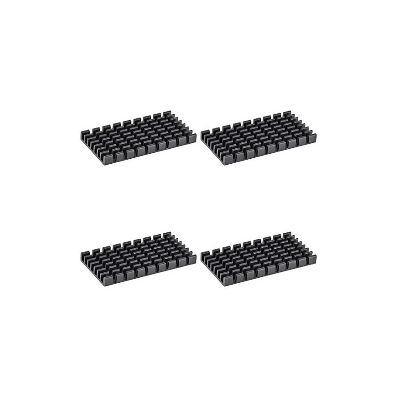 sourcing map 4pcs Heat Sink Cross Shaped Notches for MOS